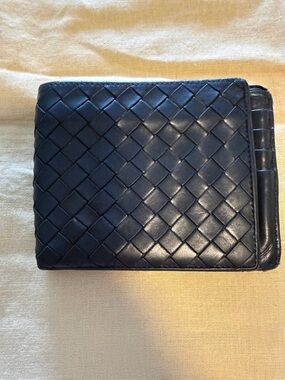 Mens Bottega Veneta BiFold Black Wallet